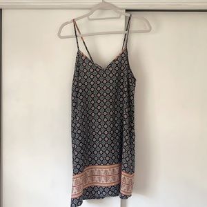 Spaghetti strapped light flowy printed dress